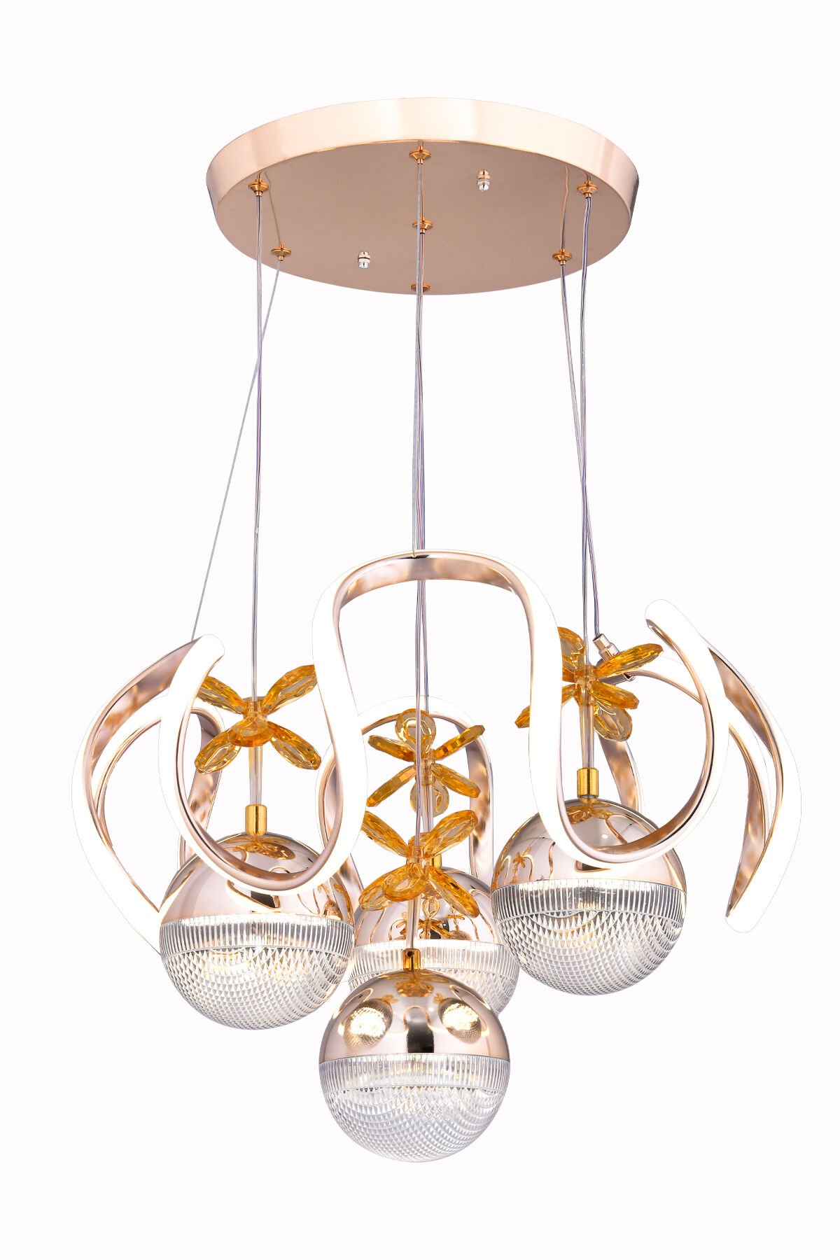 RAIN 4 TOP LED AVİZE GOLD